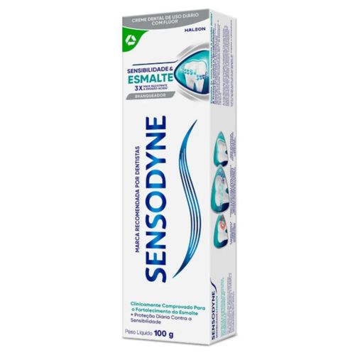 Sensodyne Creme Dental Sensibilidade e Esmalte Branqueador 100g