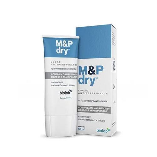 M&P Dry Loção Antitranspirante Para Mãos E Pés 60Ml