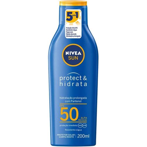 Nivea Sun Protetor Solar Protect & Hidrata FPS 50 200ml Nivea Sun Protetor Solar Protect & Hidrata FPS 50 200ml