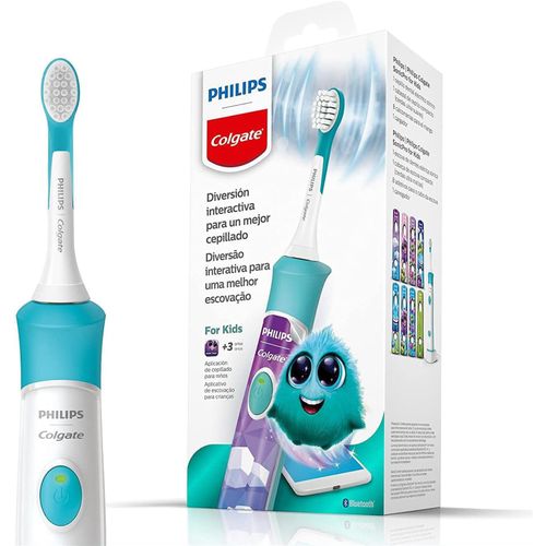 Escova de Dente Elétrica Infantil Philips - Colgate SonicPro For Kids