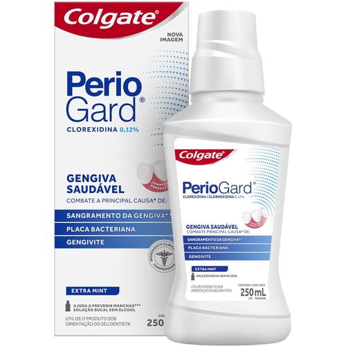 Enxaguante Bucal Colgate PerioGard Sem Álcool Sabor Extra Mint - 250ml
