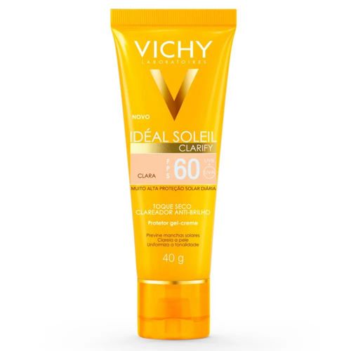 Idéal Soleil Clarify FPS 60 Vichy - Protetor Solar - Pele Clara - 40g