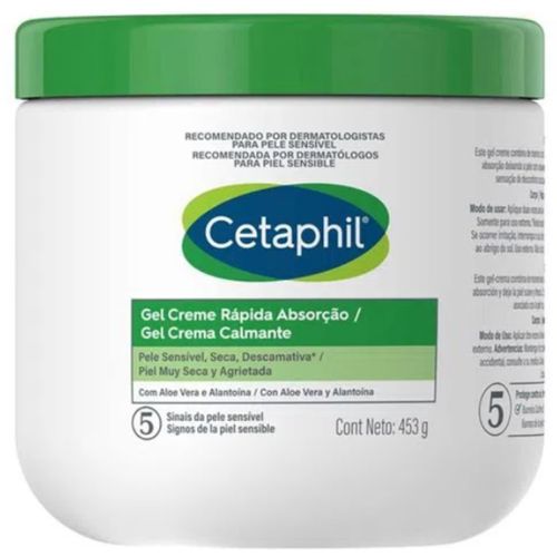 Cetaphil Gel Creme Rápida Absorção Calmante Galderma 453g
