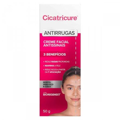 Creme Facial Antissinais - Cicatricure Antirrugas  - 50g