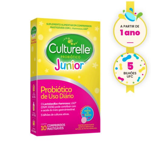 Culturelle Júnior Probiótico 10 cpr mastigáveis
