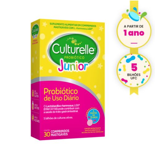 Culturelle Júnior Probiótico 30 cpr mastigáveis Culturelle Júnior Probiótico 30 cpr mastigáveis