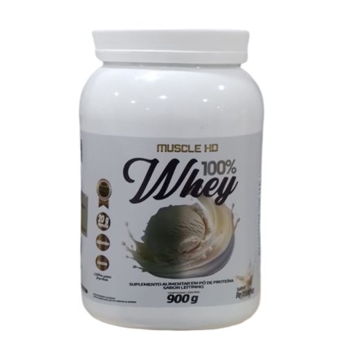 Whey 100% Power Leitinho 900g - Muscle Hd Whey 100% Power Leitinho 900g - Muscle Hd