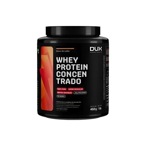 Whey Protein Concentrado Doce de Leite Pote 450g - Dux Nutrition Whey Protein Concentrado Doce de Leite Pote 450g - Dux Nutrition