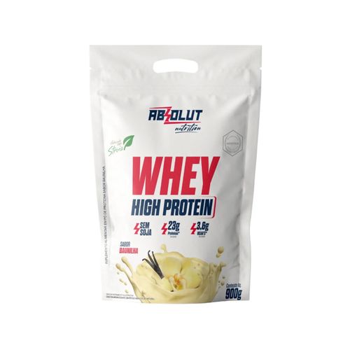 Whey High Protein Baunilha Refil 900g - Absolut Nutrition Whey High Protein Baunilha Refil 900g - Absolut Nutrition