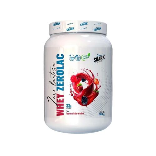Whey Zerolac Pote 900g Iogurte c/ Frutas Vermelhas - Sharkpro Suplementos