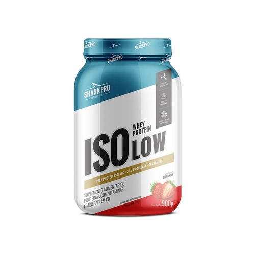 Isolow  Whey Protein Isolado 900g Morango - Sharkpro Suplementos