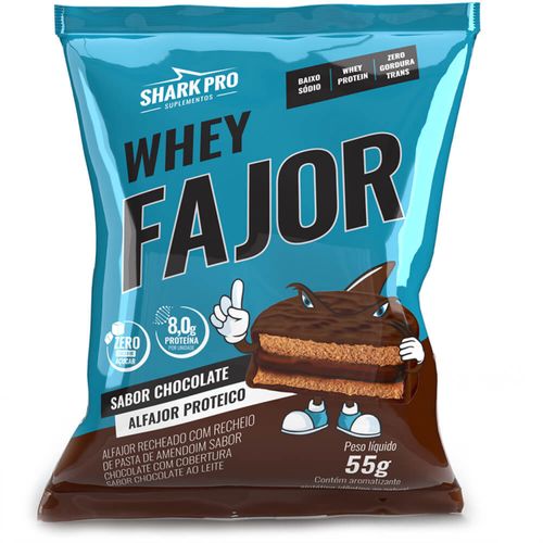 Alfajor Chocolate 55g -  Sharkpro Suplementos