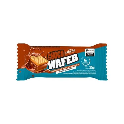 Shark Wafer Proteico Chocolate Unidade  - Sharkpro Suplementos