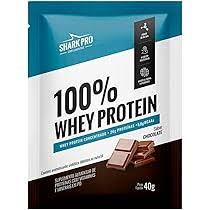 100% Whey Protein Pouch sachê 40g Chocolate - Sharkpro Suplementos