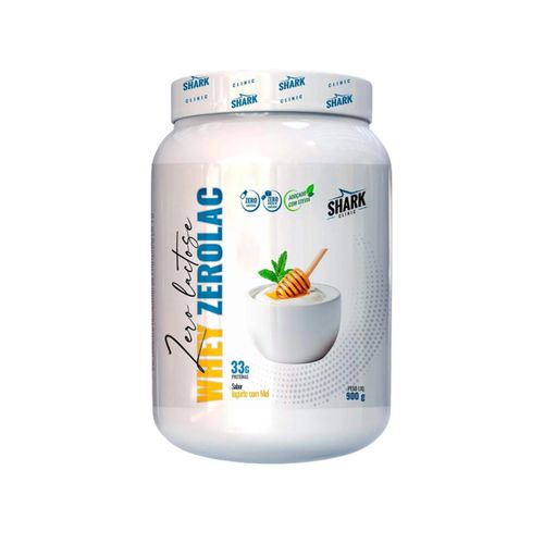 Whey Zerolac Pote 900g Iogurte c/ Mel Dark - Sharkpro Suplementos