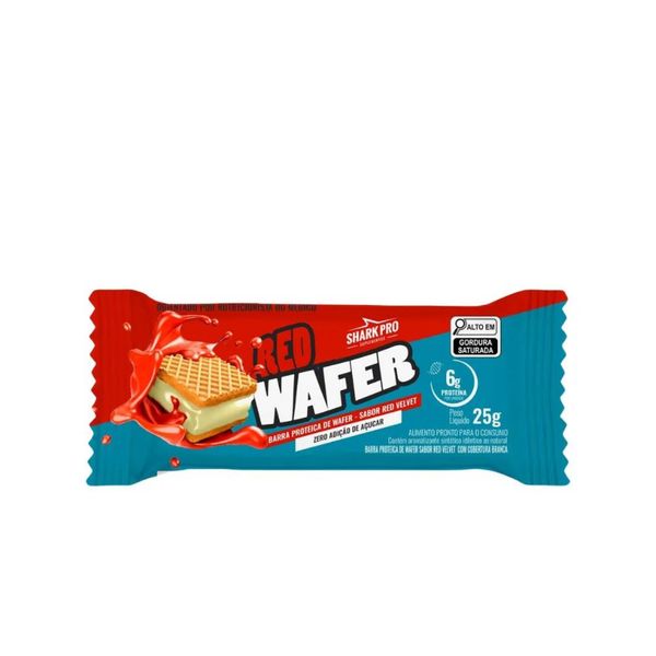 Shark Wafer Proteico Red Velvet Unidade - Sharkpro Suplementos