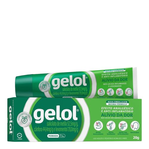 Analgésico Gelol 52,5Mg/G + 44,4Mg/G + 20Mg/G 20G