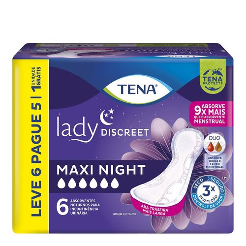 679194---Absorvente-para-Incontinencia-Urinaria-Tena-Lady-Discreet-Maxi-Night-6-Unidades-1