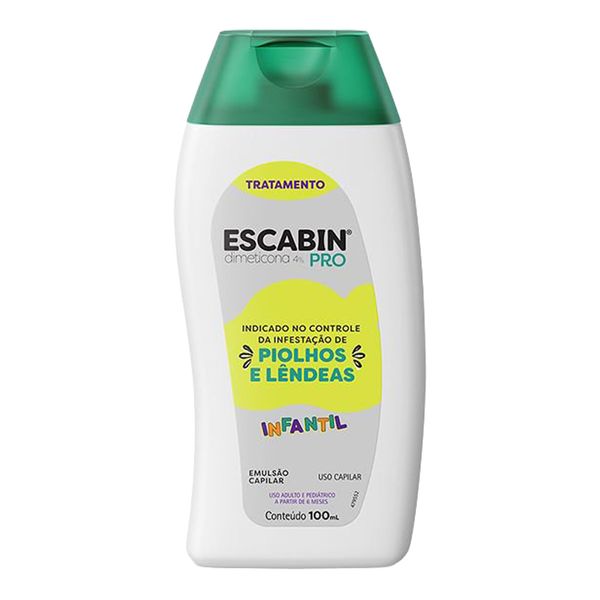 Emulsão Capilar Escabin Pro Tratamento de Infestação 100ml