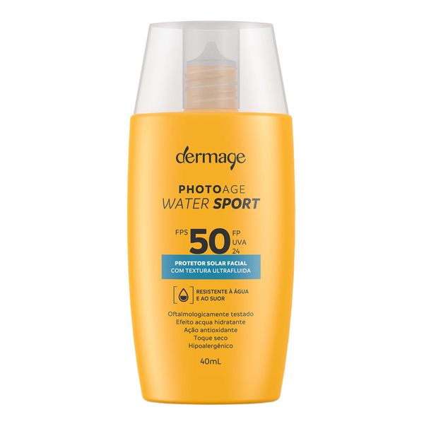 Protetor Solar Facial Dermage FPS 50 Photoage Water Sport 40ml