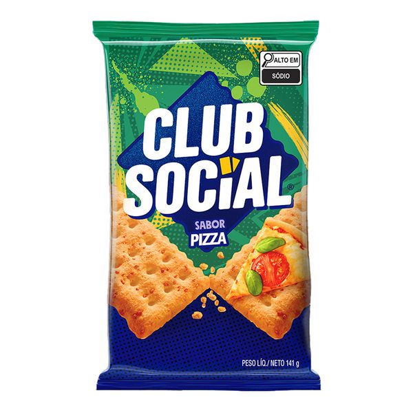 Biscoito Salgado Club Social Pizza 144g