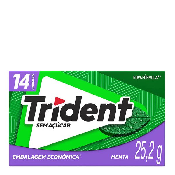 Chiclete Trident Menta 14 Unidades
