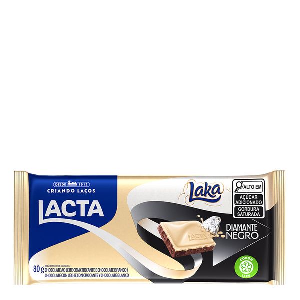 Chocolate Branco e Ao Leite Laka e Diamante Negro 80g
