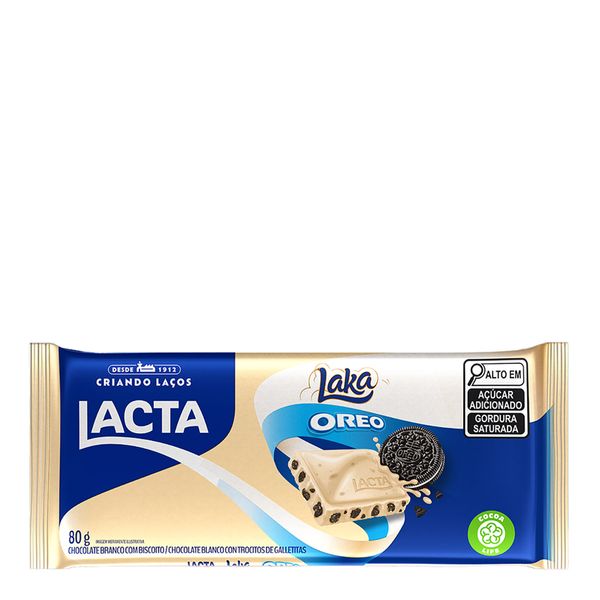 Chocolate Branco Laka Oreo 80g