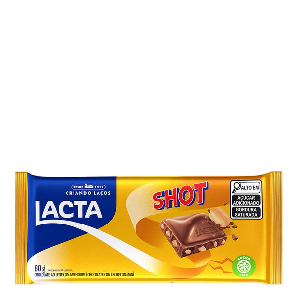 Chocolate ao Leite com Amendoim Shot 80g