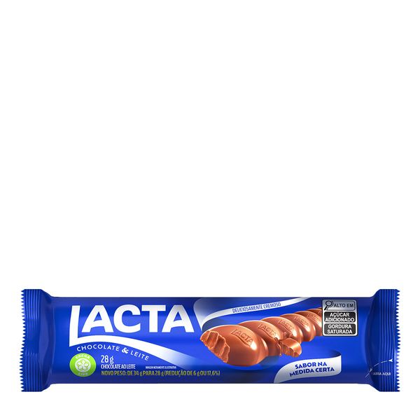 Chocolate ao Leite Lacta 28g