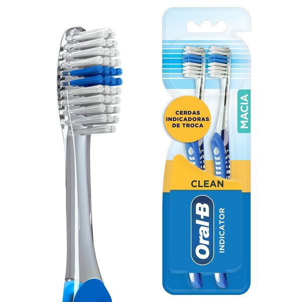 Kit Escova Dental Oral-B Indicator Plus 40 2 Unidades