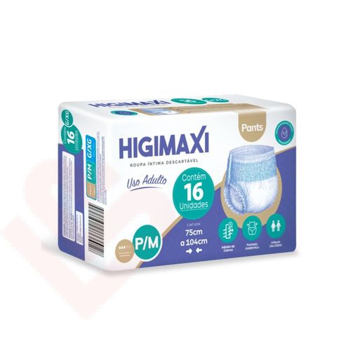 Fralda Higimaxi Pants P/M 16 Unidades