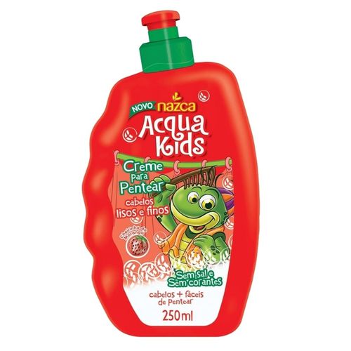Creme Para Pentear Infantil Acqua Kids 250g Cabelos Lisos