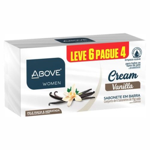 Sabonete Above 75g Cream Vanilla c/6 Unidades