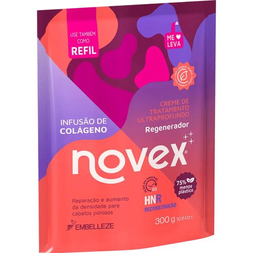 Creme Para Tratamento Novex Refil 300g Infusão De Colágeno Creme Para Tratamento Novex Refil 300g Infusão De Colágeno