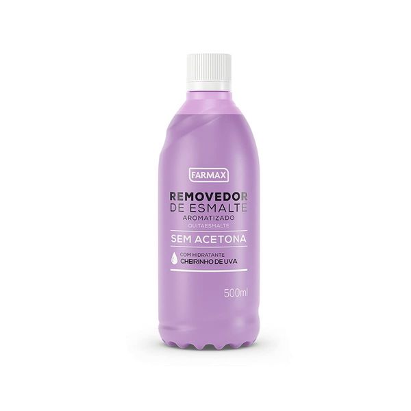 Removedor De Esmalte Farmax 500ml Uva