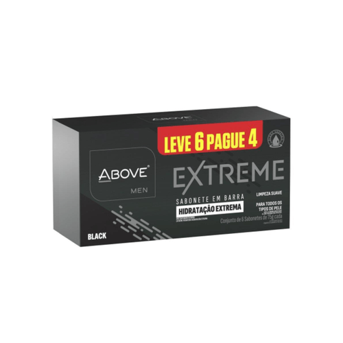 Sabonete Above 75g 6 Unidades Extreme Black