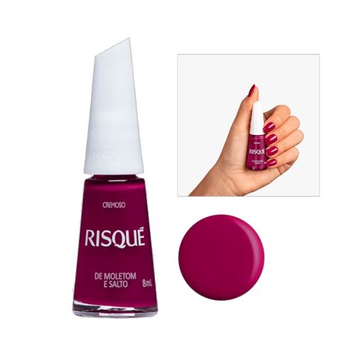 Esmalte Risque Coloridos 8ml De Moleton De Salto