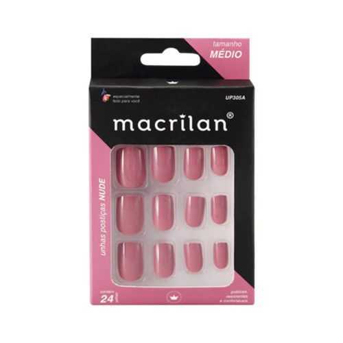Unhas Macrilan Up305A Nude Médio