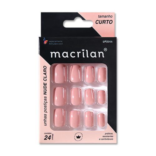 Unhas Macrilan Up204A Nude Claro
