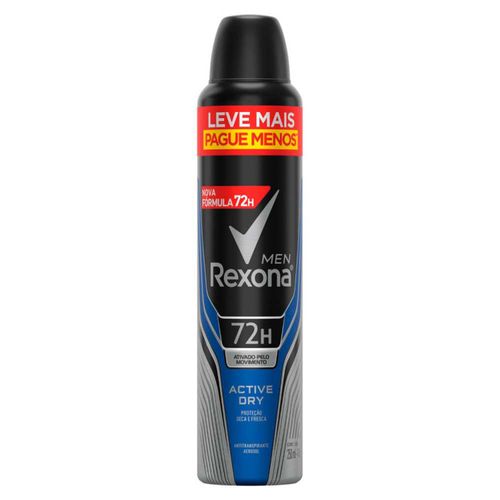 Kit c/9 Unidades de Desodorante Rexona Aero Men Active Dry 250ml