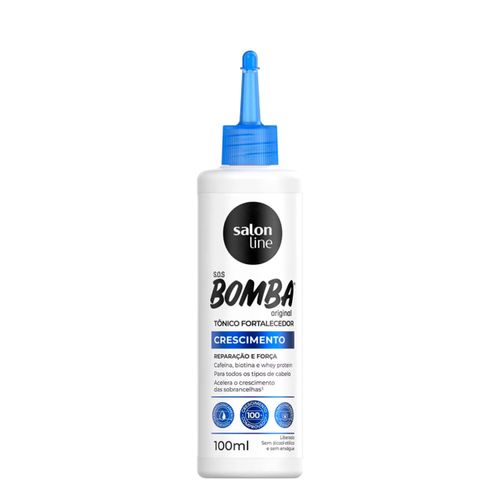 Kit c/9 Tônico Fortalecedor SOS Bomba Crescimento Acelerado Salon Line 100ml Kit c/9 Tônico Fortalecedor SOS Bomba Crescimento Acelerado Salon Line 100ml