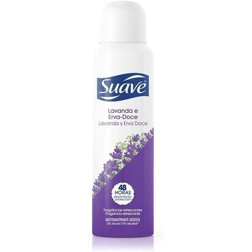 Kit c/9 Unidades de Desodorante Antitranspirante Suave Lavanda E Erva Doce 150ml Kit c/9 Unidades de Desodorante Antitranspirante Suave Lavanda E Erva Doce 150ml