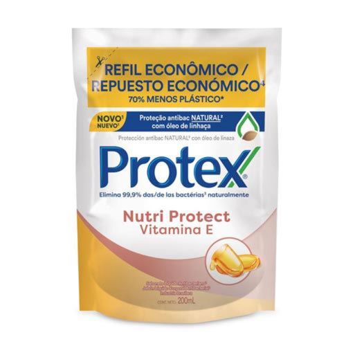 Kit c/9 Sabonete Líquido Protex Nutri Protect Vitamina E 200ml Refil Kit c/9 Sabonete Líquido Protex Nutri Protect Vitamina E 200ml Refil