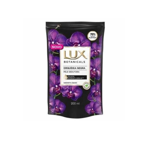 Kit c/9 Sabonete Líquido Lux Refil 200ml Orquídea Negra