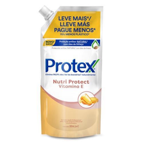 Kit c/9 Sabonete Líquido Protex Nutri Protect Vitamina E 500ml Refil Kit c/9 Sabonete Líquido Protex Nutri Protect Vitamina E 500ml Refil