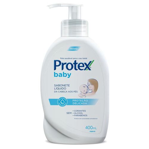 Kit c/9 Sabonete Líquido Protex Baby Proteção Delicada 400ml