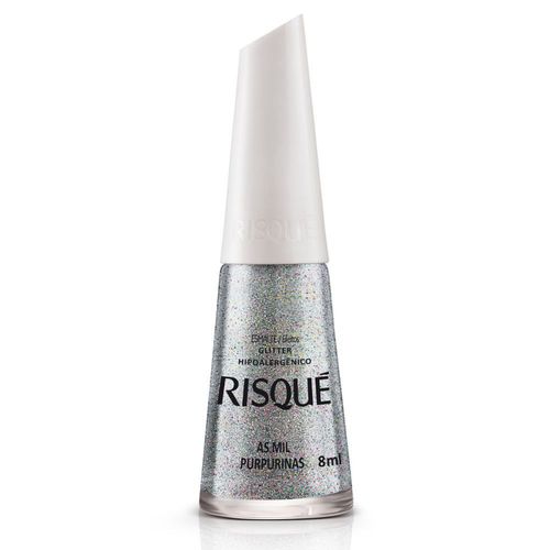 Kit c/9 Risque Esmalte Glitter Mil Purpurinas