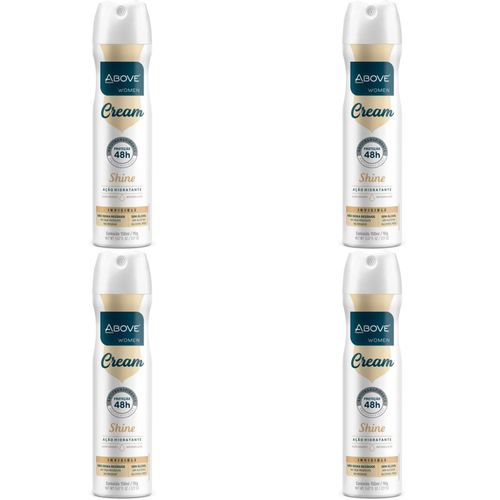 Kit c/4 Unidades de Desodorante Aero Above Clássico 150ml Cream Original