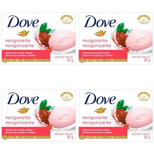 Kit c/4 Sabonetes Dove 90g Dove Revigorante Kit c/4 Sabonetes Dove 90g Dove Revigorante